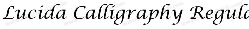 Lucida Calligraphy Regular字体转换